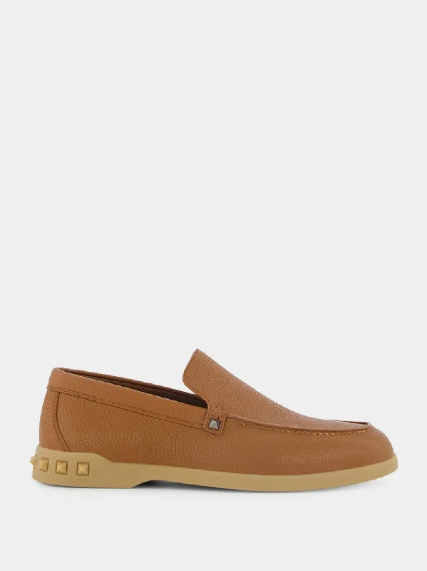 Leisure Flows Slip-On In Grainy Calfskin