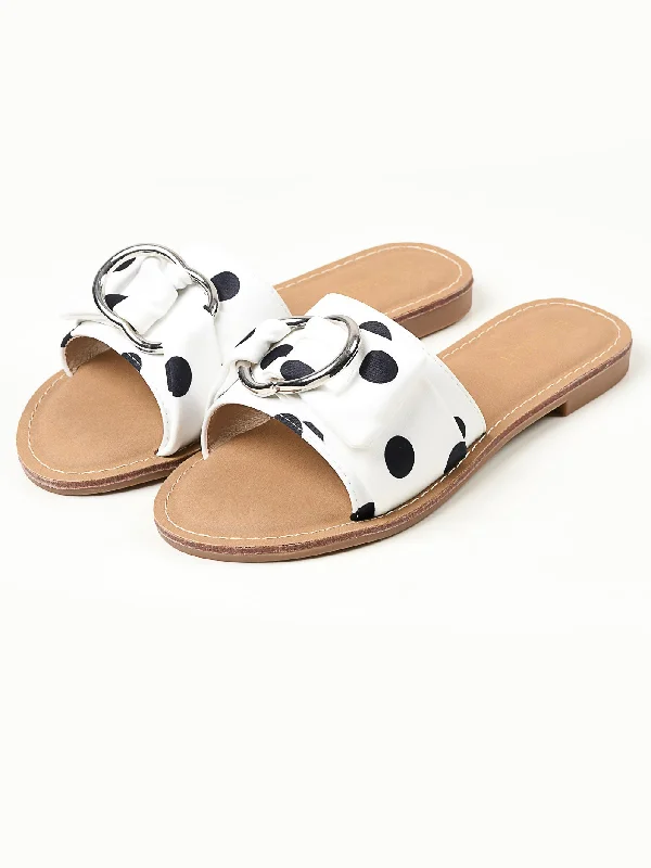 Dotted Slides - White