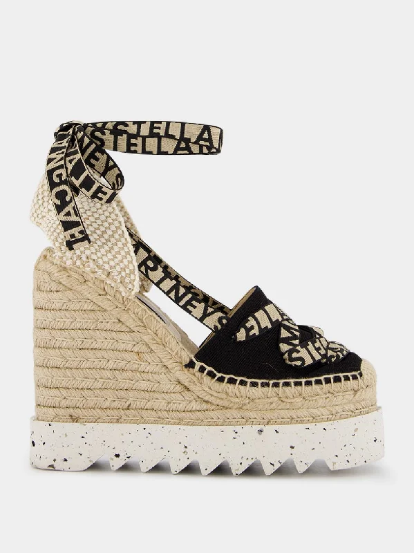 Gaia Canvas 140mm Wedge Espadrilles