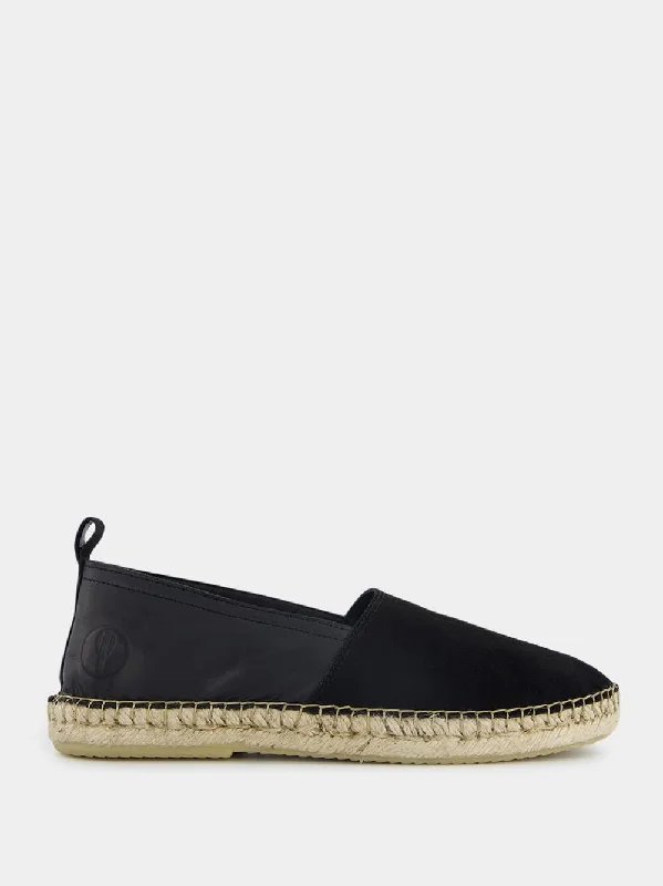 Helio Suede & Leather Espadrilles