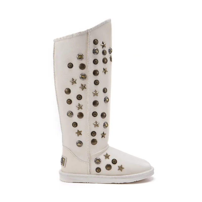 boots for snowy outdoor activities-ANGEL TALL PALE