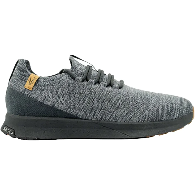 Casual Shoes for Casual Shopping-Men's Saola Tsavo 2.0 Wool Steel Grey Fabrics