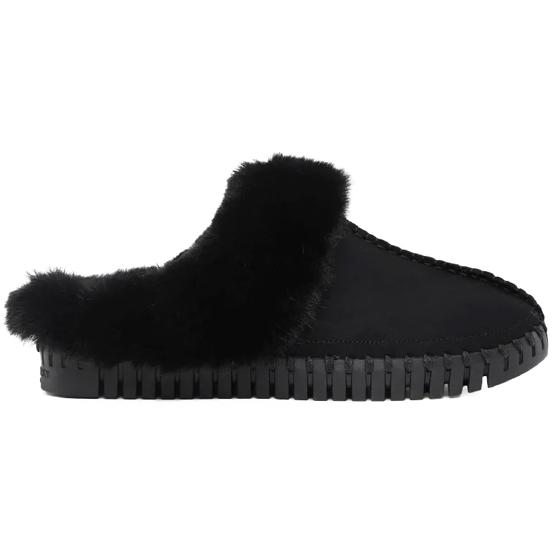 Slippers with planet designs-Women's Ilse Jacobsen Tulip 3871 Slipper Black/Black Synthetic