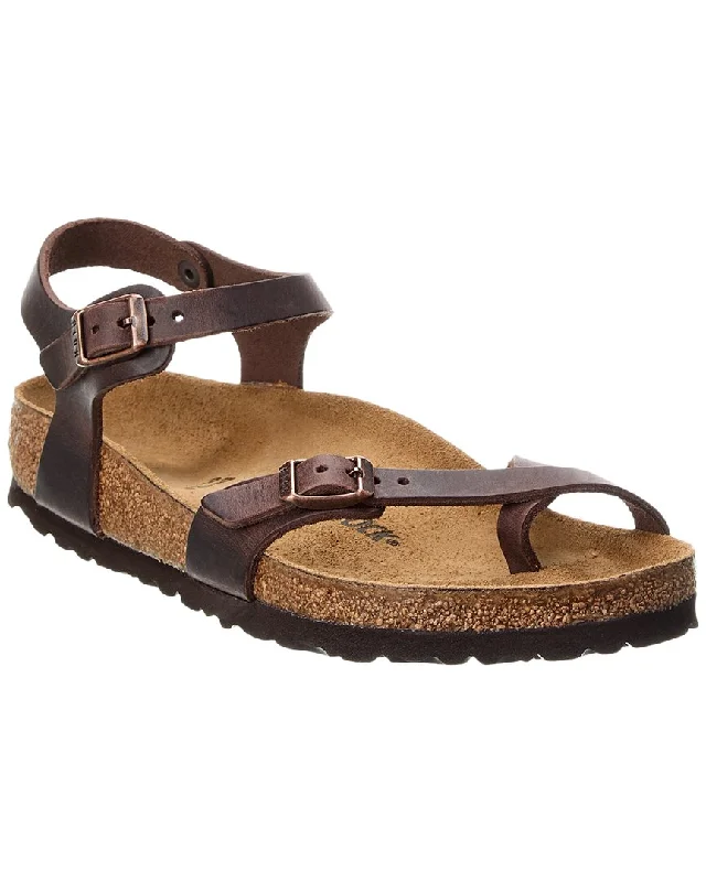 Sandals for comfortable outdoor adventures-Birkenstock Taormina Waxy Leather Sandal