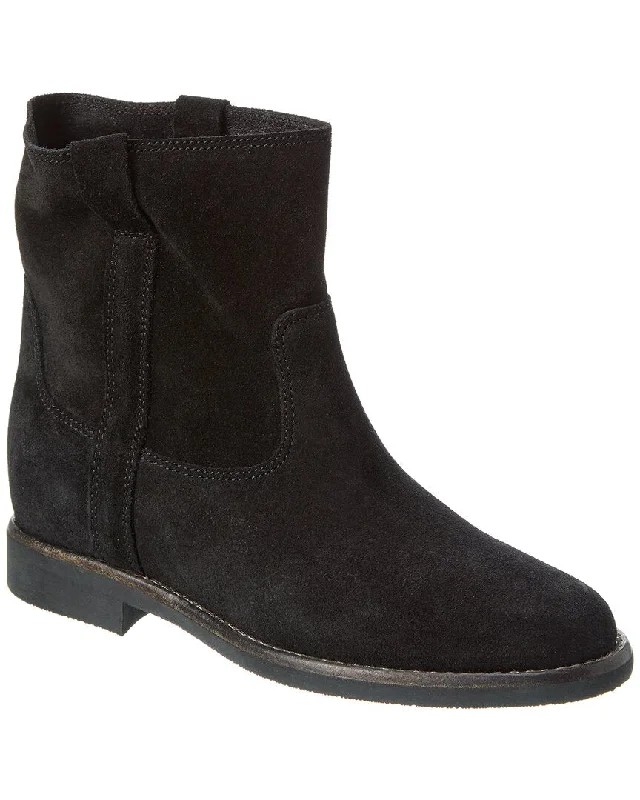 boots for cold temperatures with comfort-Isabel Marant Susee Suede Bootie