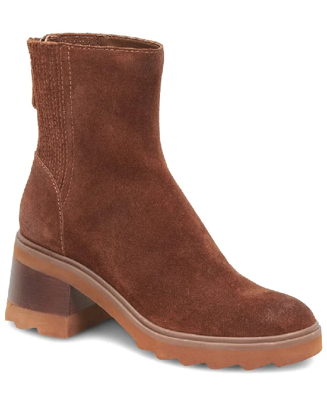 boots for daily wear-Dolce Vita Martey H2O Wide Suede Bootie