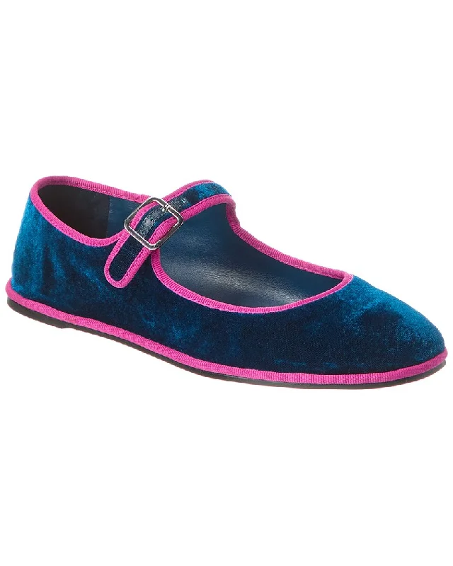 Cheap flats near highways-SCHUTZ Clarissa Velvet Flat