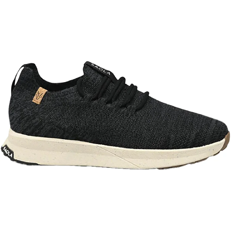 Casual Shoes Fresh Comfort-Women's Saola Tsavo 2.0 Wool Black/Steel Grey Fabrics