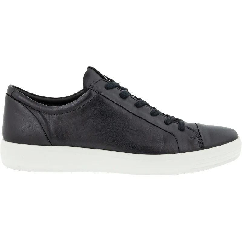 Casual Shoes for Casual Cold-Men's Ecco Soft 7 City Sneaker Black Leather