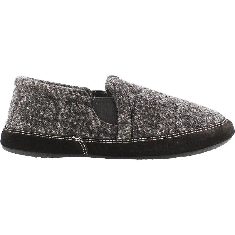 Slippers for DIY vibes-Men's Acorn Fave Gore Charcoal Tweed Wool