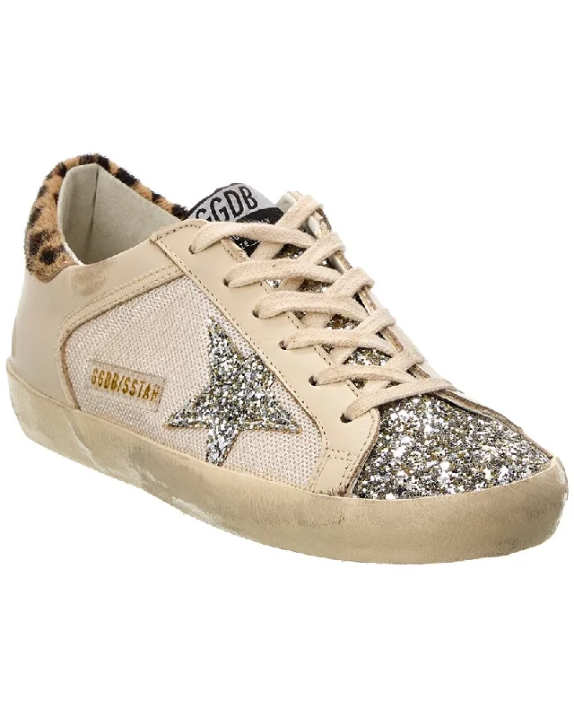 Athletic shoes for synthetic tracks-Golden Goose Superstar Net & Leather Sneaker