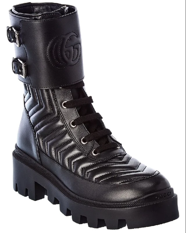 cozy boots with warm lining-Gucci Interlocking G Leather Boot