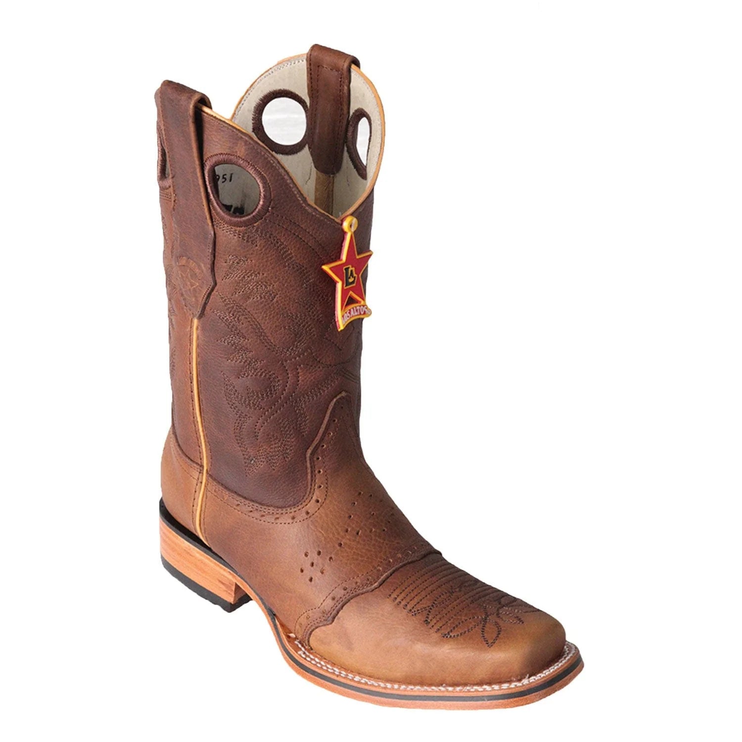 boots for walking through snow-covered paths-Los Altos 8149951 Men's Honey Genuine Rodeo Boots