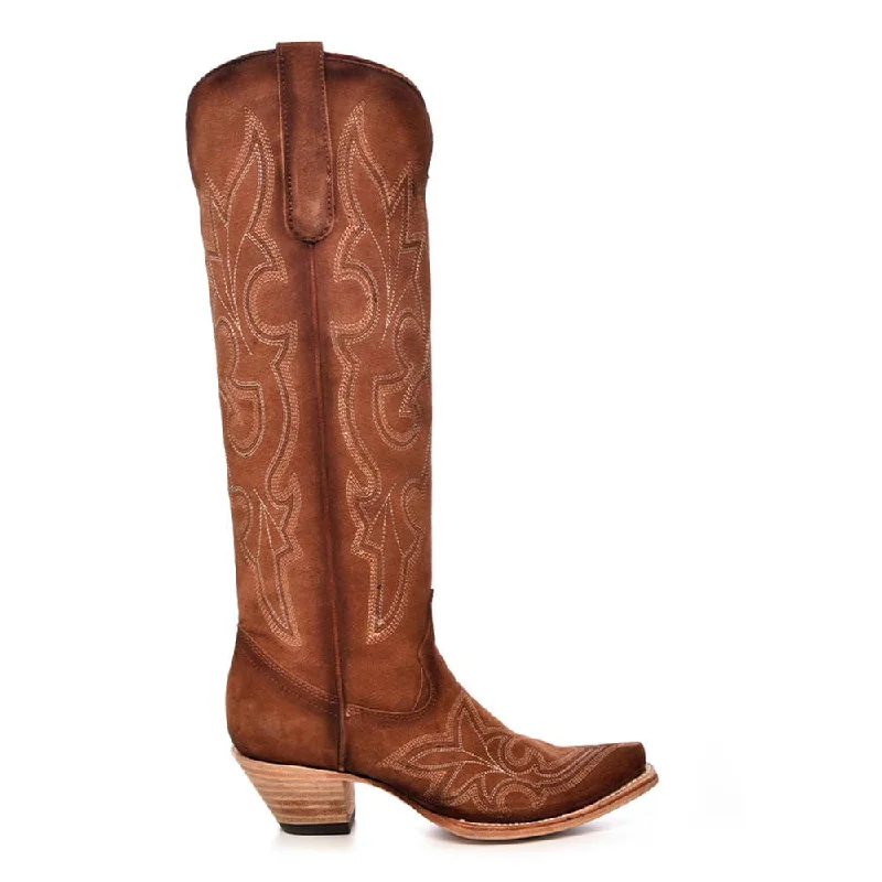 boots for extreme weather conditions-Corral Women’s Tall Shedron Embroidered Boots