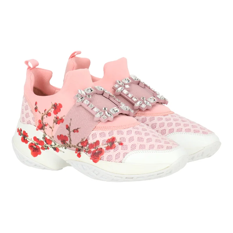 Athletic shoes with stretchable upper fabric-Roger Vivier Womens Multicolored Sneaker