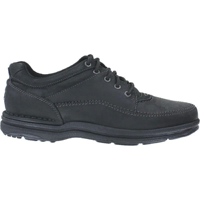 Casual Shoes with Spark-Men's Rockport World Tour Classic - Limited Edition Black Oily Nubuck