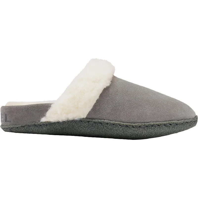 Slippers with all seasons-Women's Sorel Nakiska Slide II Quarry Suede