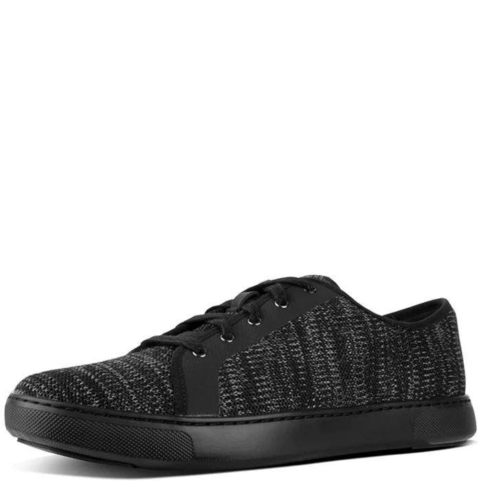 Athletic shoes for fitness classes-FitFlop Men's Christophe Knit Sneakers - Black