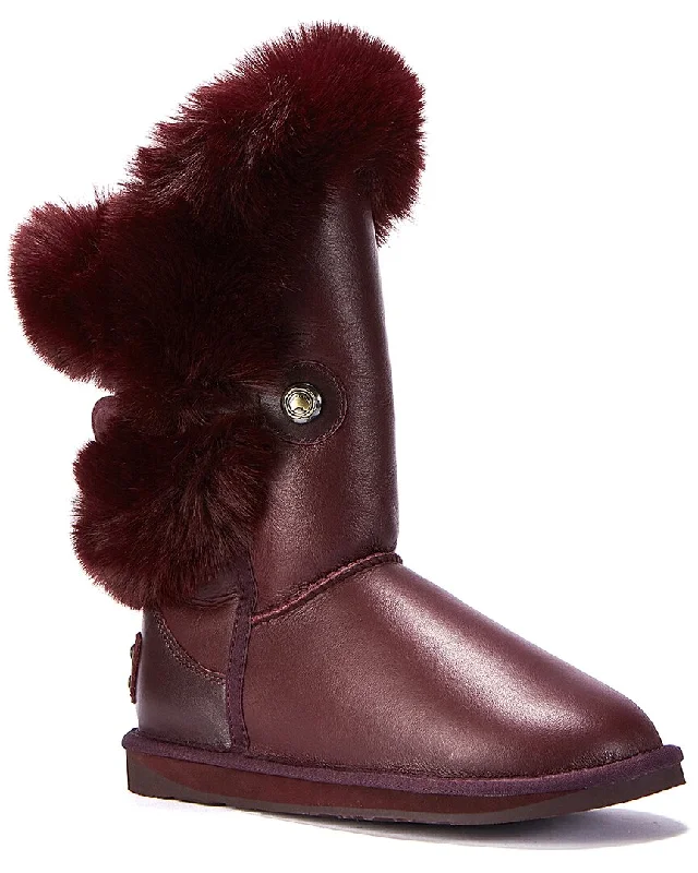 boots for walking through snow-covered paths-Australia Luxe Collective Nordic Leather Boot