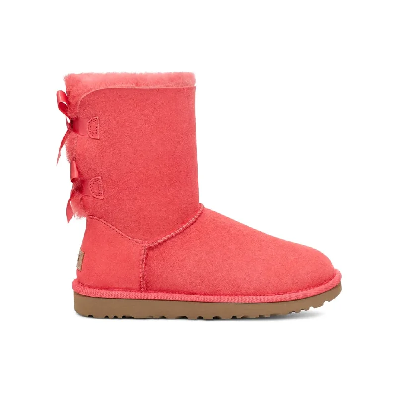 casual boots with stylish accents-UGG Bailey Bow II Nantucket Coral  W-1016225-NTCR Women's