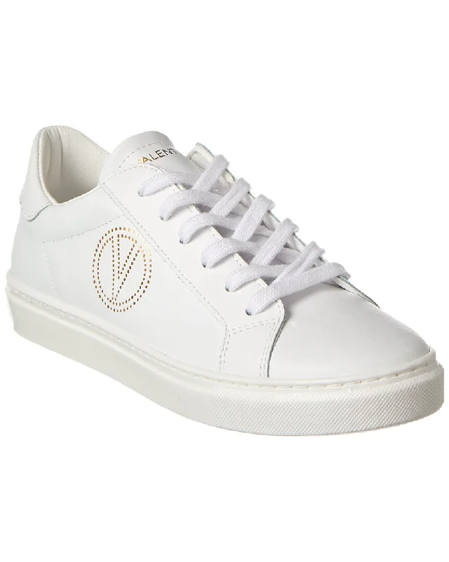 Athletic shoes with heel-to-toe flexibility-Valentino by Mario Valentino Petra Leather Sneaker