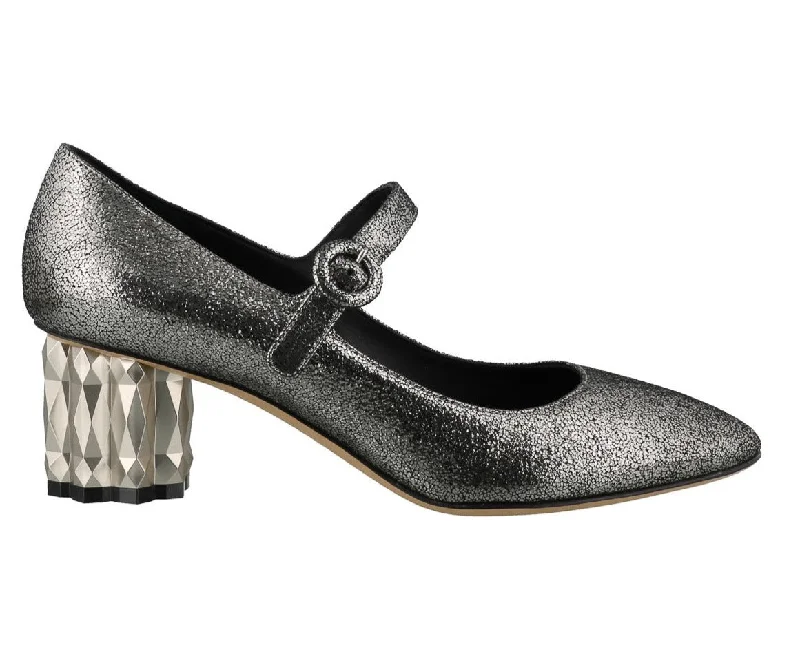 SALVATORE FERRAGAMO Ortensia Women's 718282 Silver Pumps