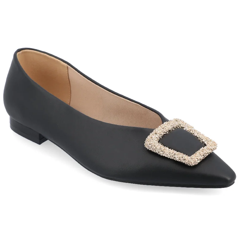 Luxury flats near canals-Journee Collection Women's Tru Comfort Foam Elowen Flats