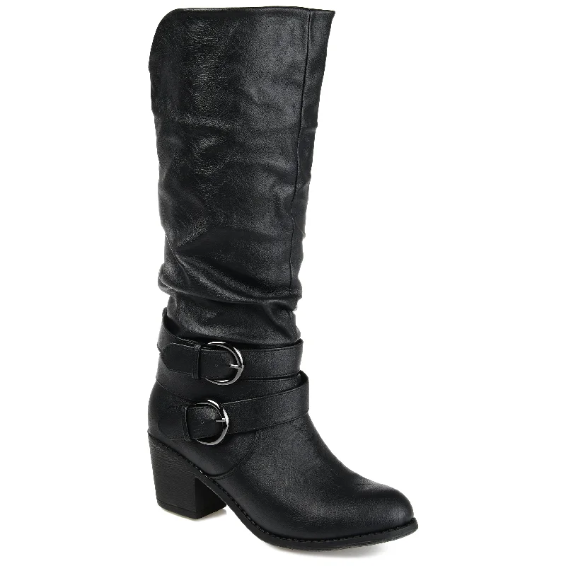 boots for fashionable outdoor activities-Journee Collection Women's Wide Width Wide Calf Late Boot