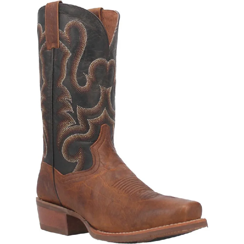 boots for trendy fall and winter wear-Dan Post Richland Saddle Square Toe Leather Boot