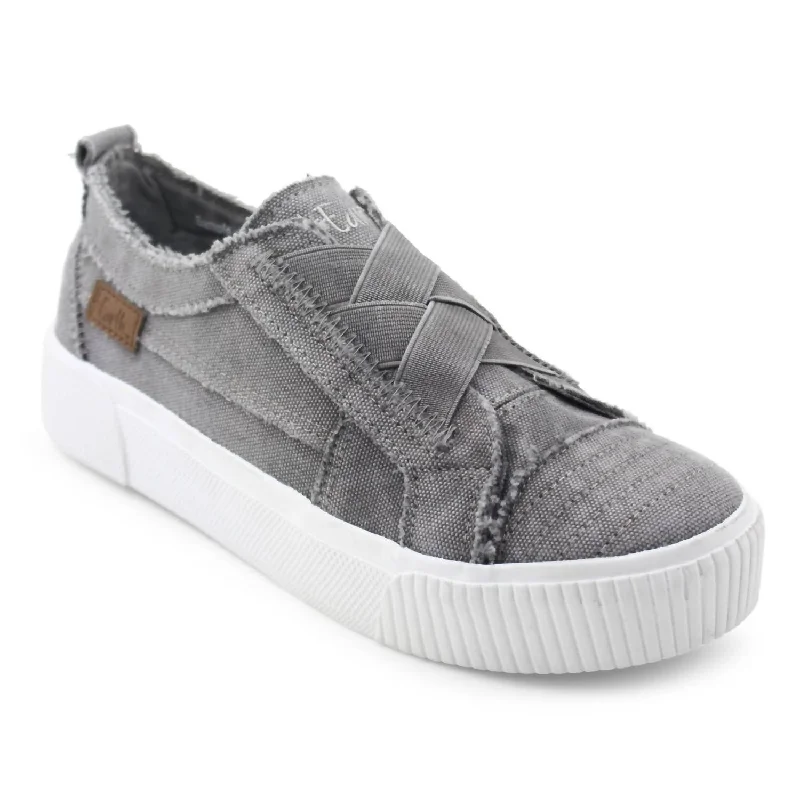 Athletic shoes for gym workouts-Women's Create Slip-On Sneakers In Steel Gray