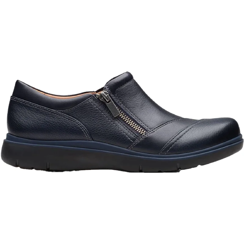 Casual Shoes for Casual Casual Road-Women's Clarks Certina Pure Navy Leather