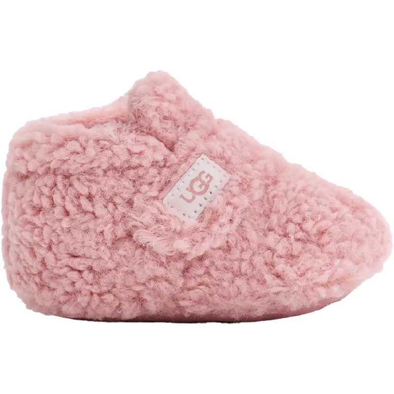 Slippers for knit ease-Infants' UGG Bixbee Shell Curly Faux Fur Synthetic