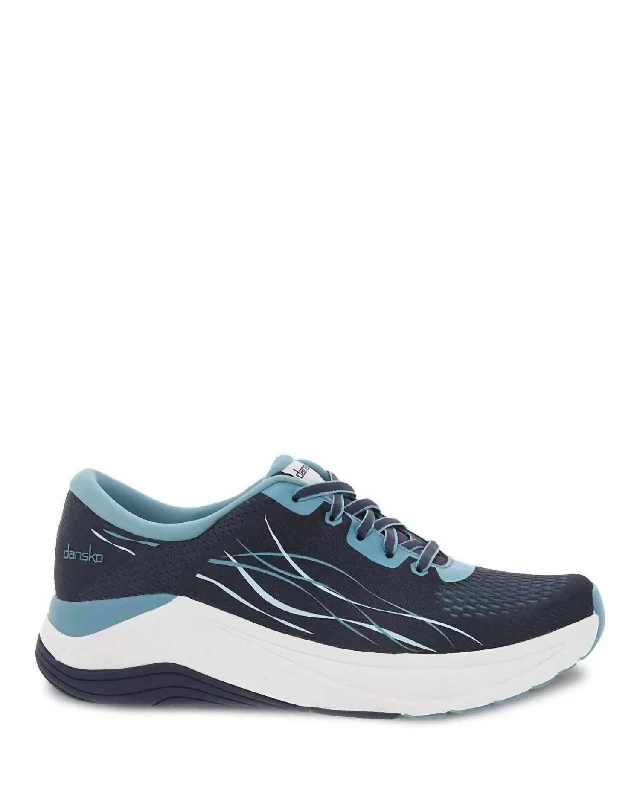 Athletic shoes with synthetic overlays-Women's Mesh Pace Sneaker In Navy