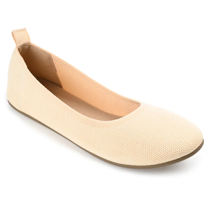 Flats with chic vibes-Journee Collection Women's Tru Comfort Foam Wide Width Jersie Foldable Flat