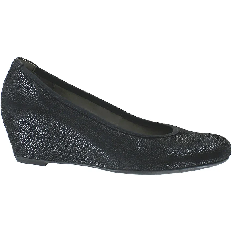 Fashion dress shoes with seasonal collection-Women's Gabor 75.360.67 Black Metallic