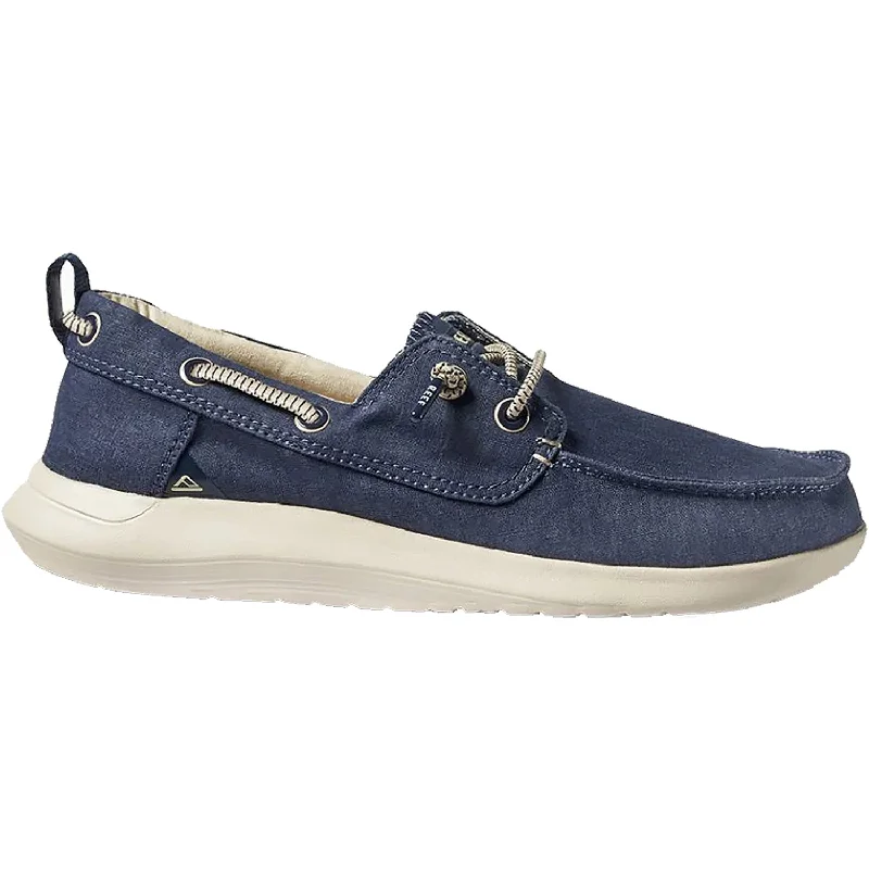 Casual Shoes for Casual Mood-Men's Reef Swellsole Pier Navy Fabric