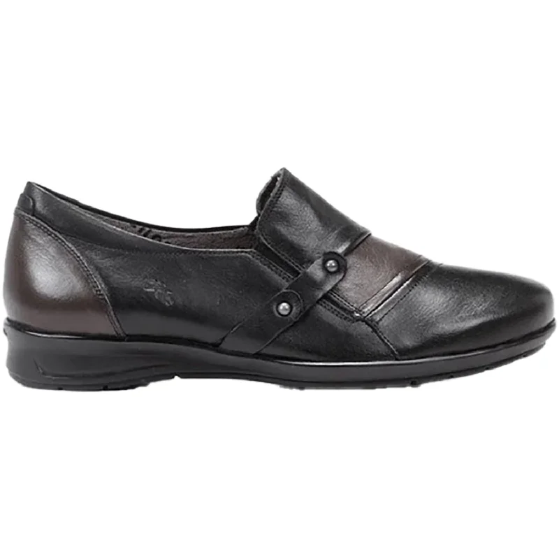 Casual Shoes for Outdoors-Women's Dorking Noa F0943 Black Leather