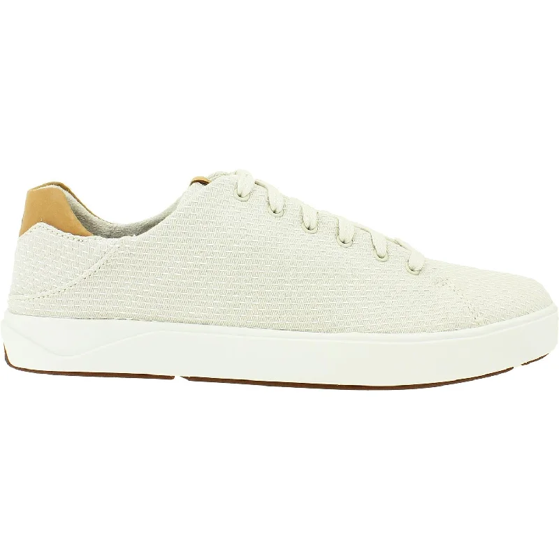 Casual Shoes Fresh Feel-Men's OluKai Lae'Ahi Li Bone/Bone Fabric Mesh