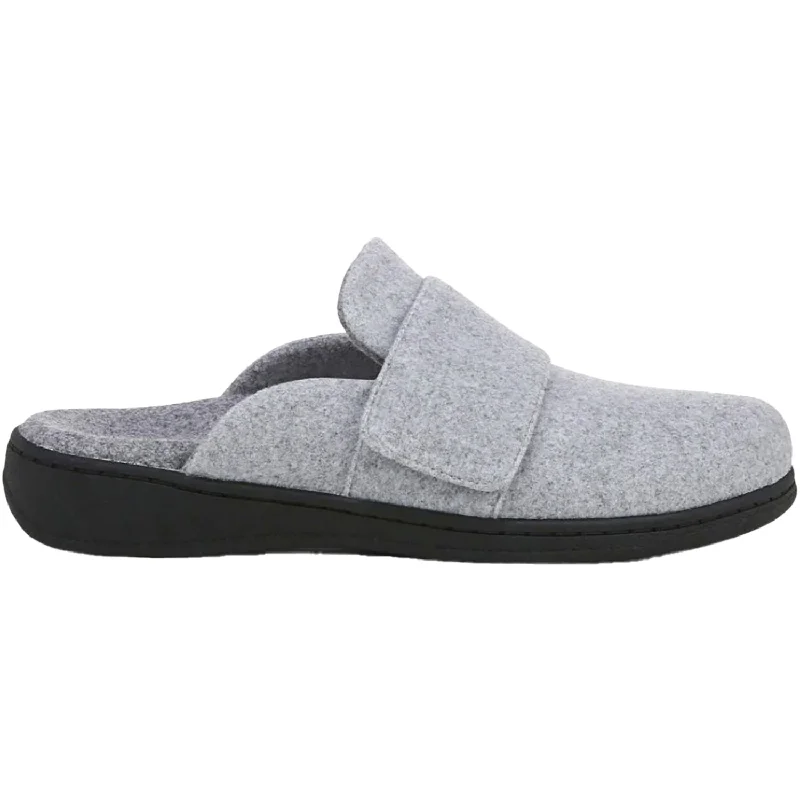 Slippers with chill mode-Women's Vionic Gemma II Light Grey Flannel