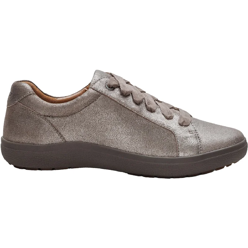 Casual Shoes for Casual Casual Festival-Women's Aetrex Courtney Brushed Silver Leather