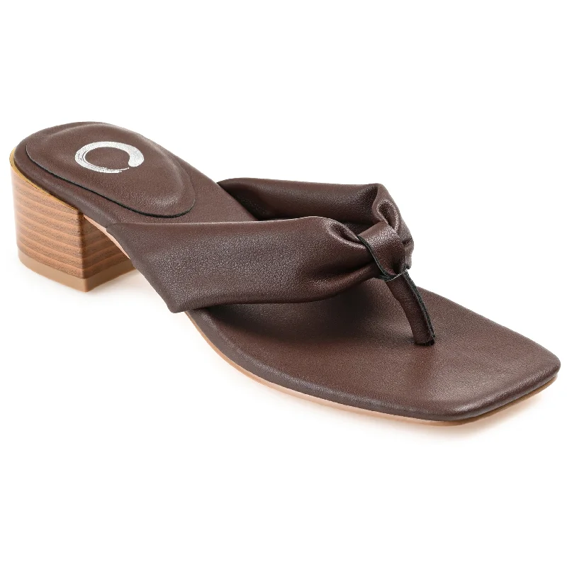 Sandals for relaxation and comfort-Journee Collection Women's Seelah Sandal