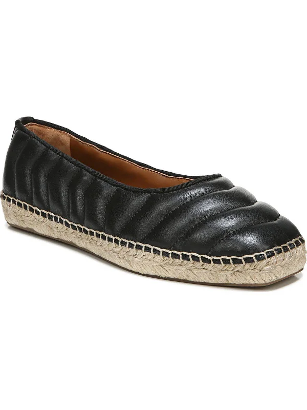 Flats near trendy spots-Kiya Womens Padded Insole Square Toe Espadrilles