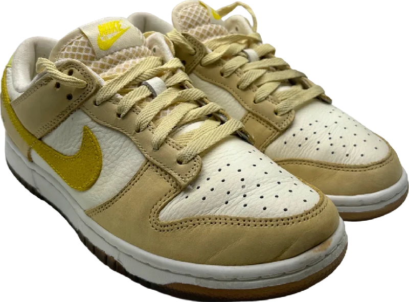 Athletic shoes with high durability-Nike Yellow/Beige Dunk Low Sneakers UK 5.5