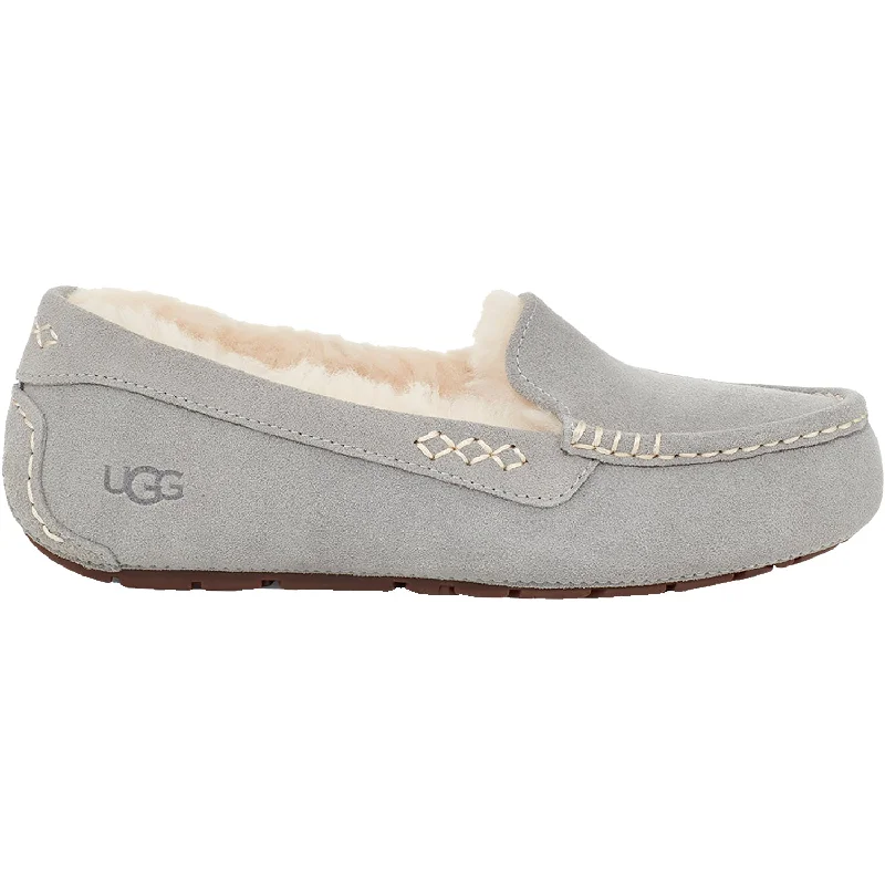 Slippers for cozy layers-Women's UGG Ansley Light Grey Suede