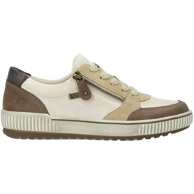 Casual Shoes Sleek Fit-Women's Remonte D0701-60 Chestnut/Sand/Marble Combi Leather