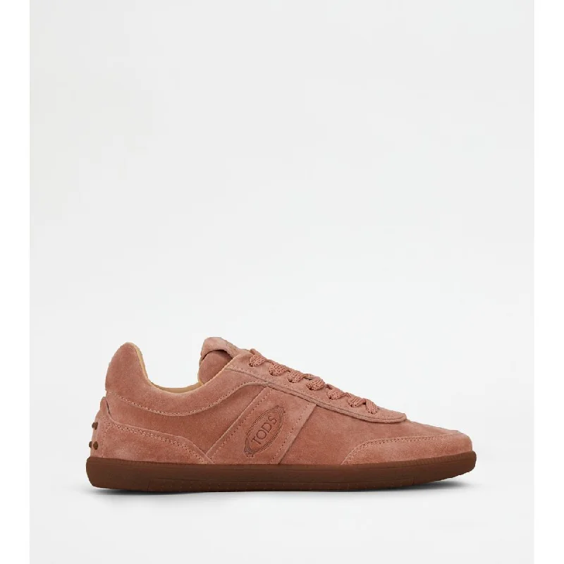 Athletic shoes with breathable material for comfort-Tod's Tabs Sneakers in Suede