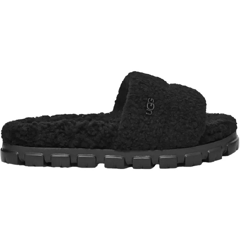 Slippers with sock comfort-Women's UGG Cozetta Curly Black