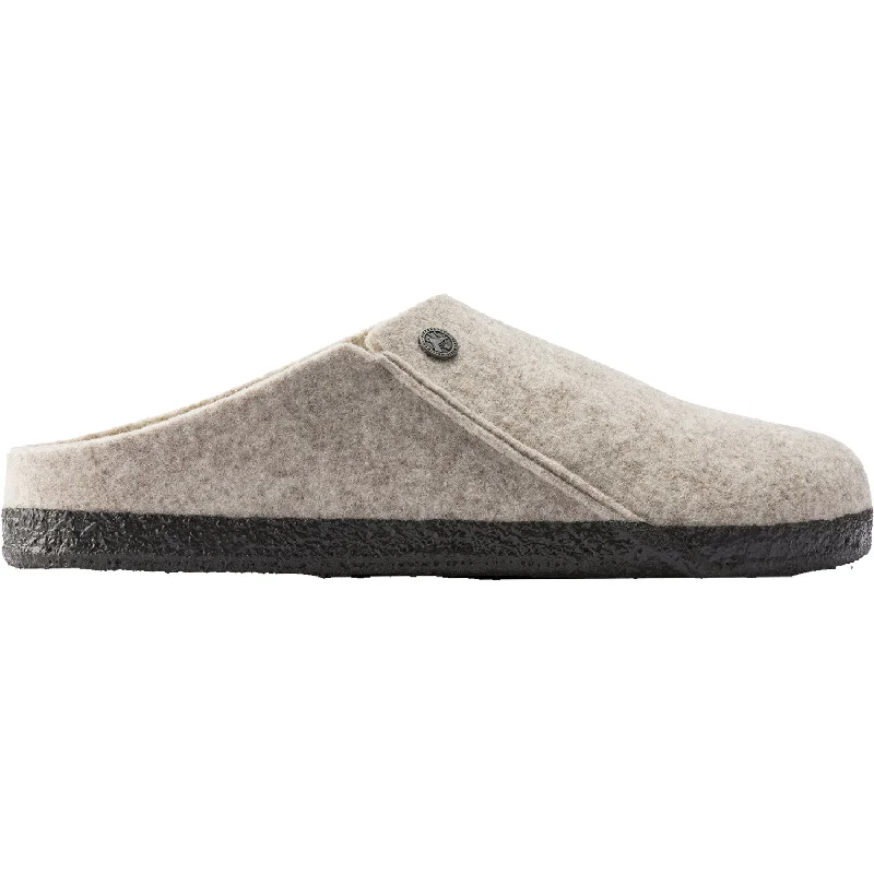 Slippers with padded insoles-Women's Birkenstock Zermatt Shearling Eggnog Wool