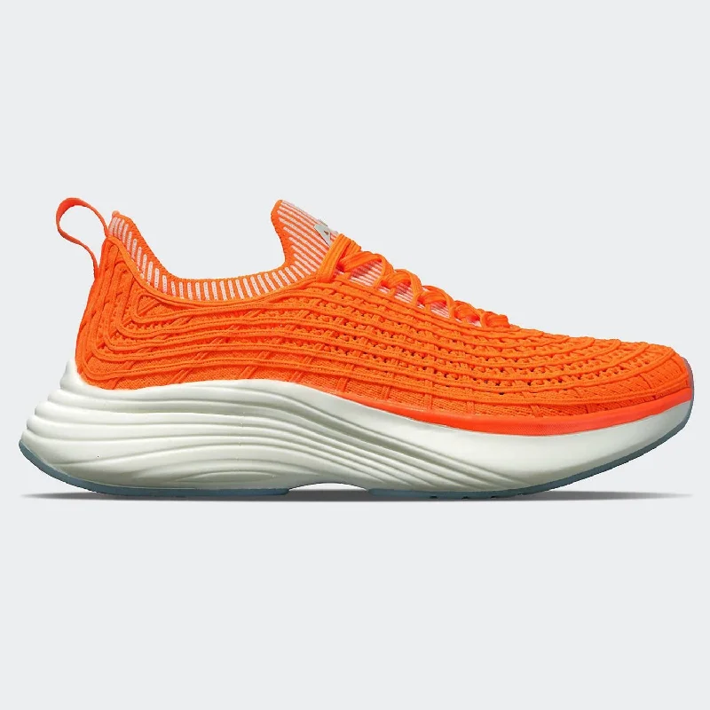 Athletic shoes for long running sessions-Women's Techloom Zipline Running Shoes In Molten/pristine/ribbed