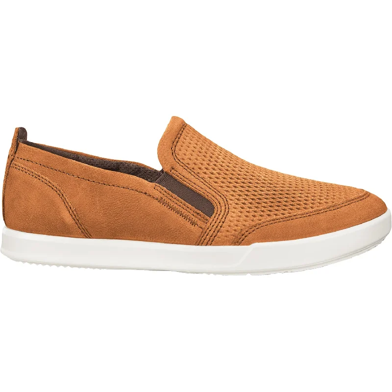 Casual Shoes for Casual Festivals-Men's Ecco Collin 2.0 Camel Nubuck